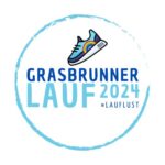 Symbolbild mit dem Text Grasbrunner Lauf 2024, bestehend aus einem blauen Kreis, im Inneren ein Turnschuh mit dem Text Grasbrunn Lauf 2024 #lauflust