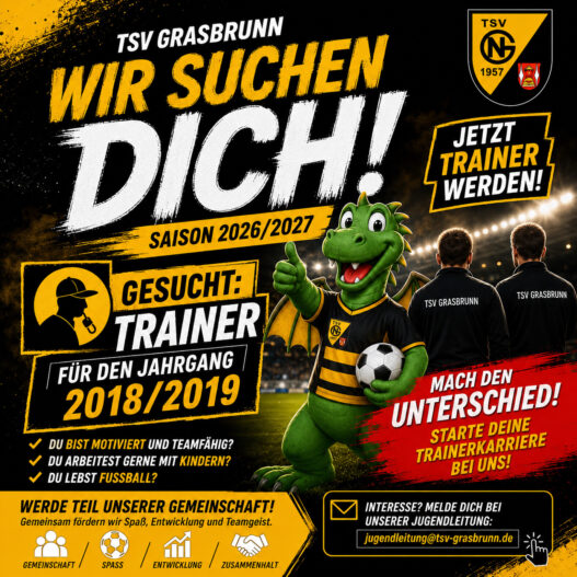 Die Abteilung Fußball Jugend sucht Verstärkung für sein Trainer-Team